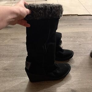 Juicy Couture Women's Black Wedge Boots